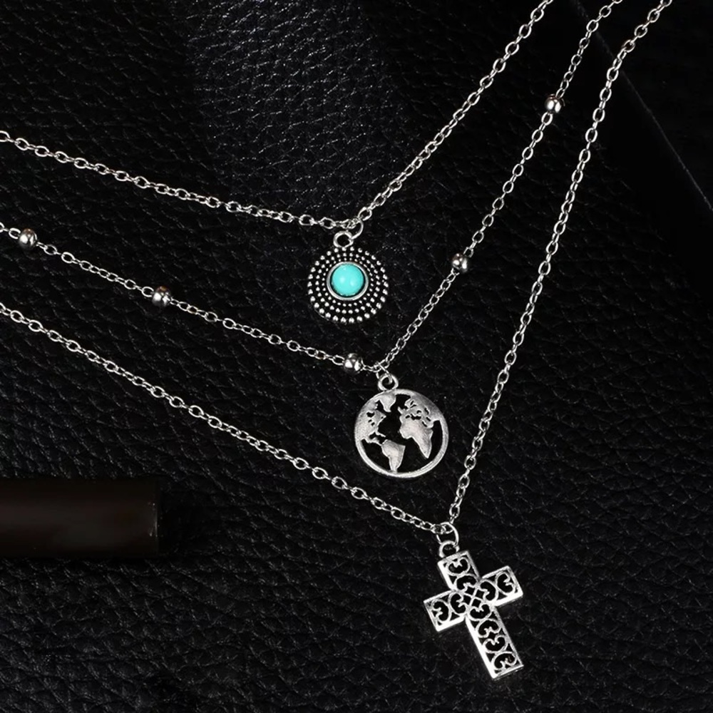 3/$30 🤍 Bohemian Layered Necklace - Picture 2 of 6